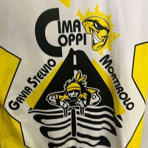 Jolly Wear Men's Cima Coppi‎ 1/4 Zip Short Sleeve Cycling Bikers Jersey Size XXL - Picture 3 of 9